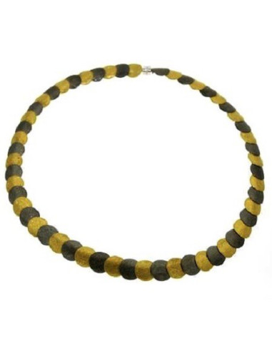 Bicolor Circles Necklace
