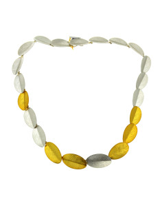  Leaves Necklace Bicolor