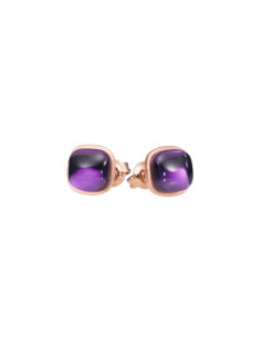 Ear studs with rock crystal