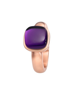 Ring with hydro quartz
