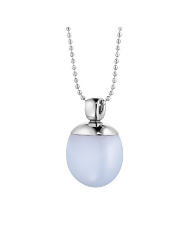 Colgante con Calcedonia azul