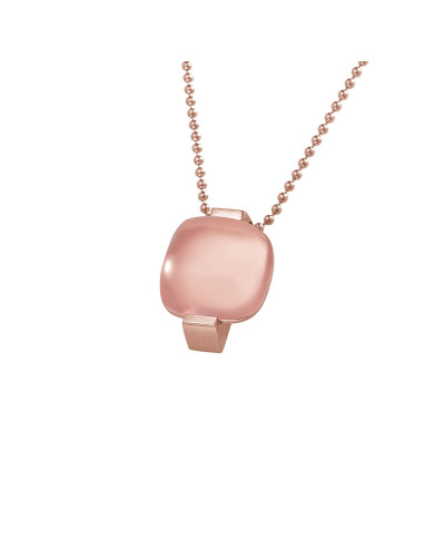 Colgante con cuarzo Rosa