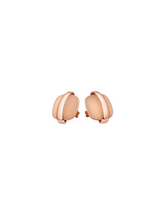 Ear studs rose steel with rock crystal