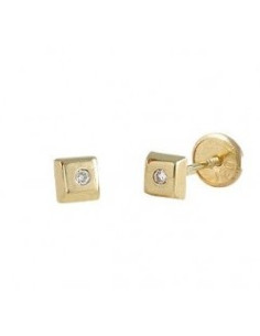 Baby Square Yellow Gold with Diamond
