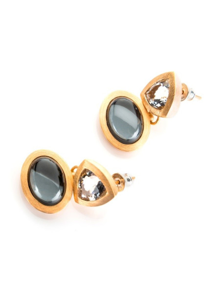 Pendientes Topacio Azul