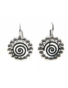 Earrings enamel Island