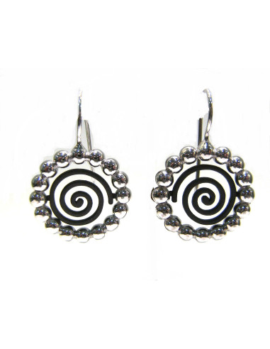 Earrings enamel Island
