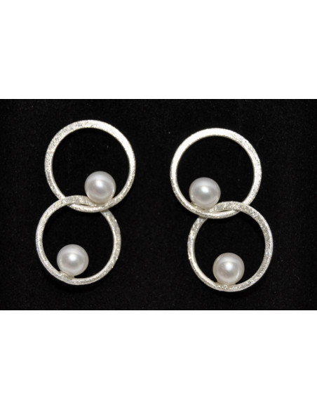 Pendientes Aros Perlas