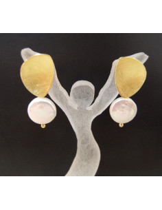Pendientes Oro Perla 2