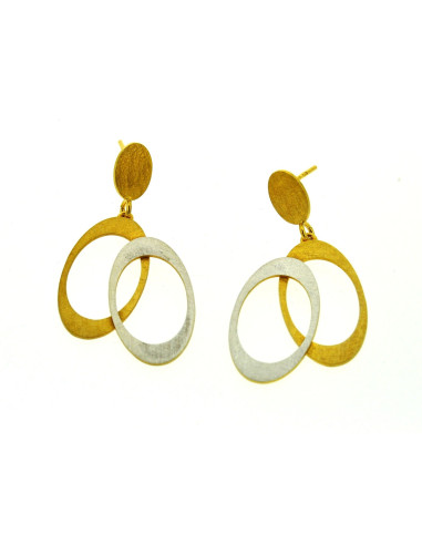 Pendientes Geometric Plata