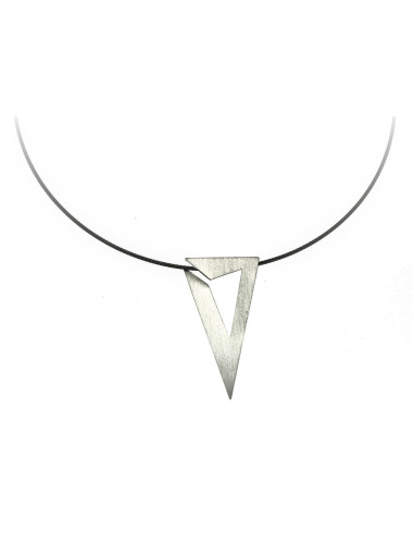 Colgante Triangulo Plata