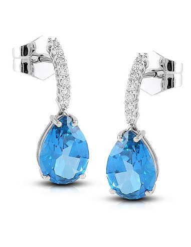Blue Topas Earrings