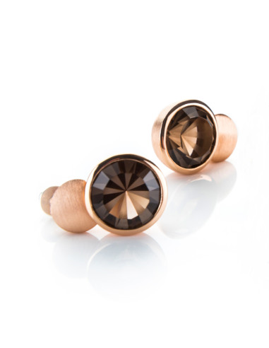 Pendientes Cuarzo fumé