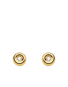 Yellow Gold with Diamond earrings
