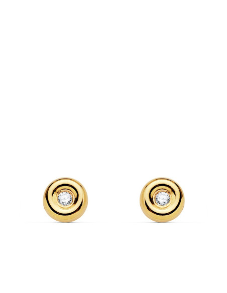 Yellow Gold with Diamond earrings