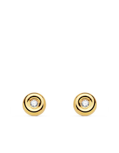 Yellow Gold with Diamond earrings