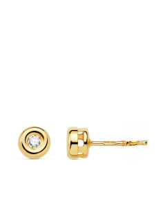 Yellow Gold with Diamond earrings 2