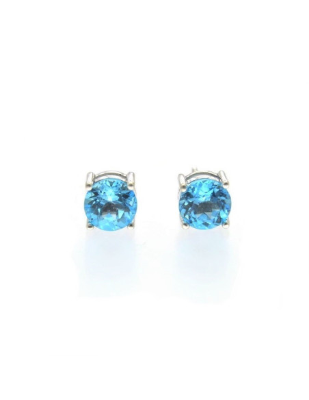 Pendientes Topacio Azul