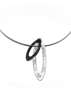 Circles Hammered Necklace