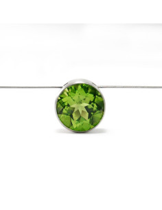 Farbedelstein Collier RAINBOW 10, Edelstahl