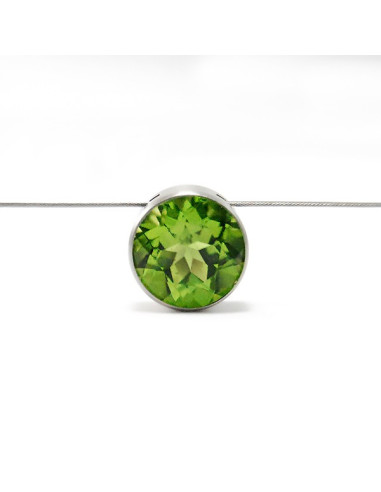 Farbedelstein Collier RAINBOW 10, Edelstahl