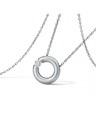 Diamant Pendant Round Steel
