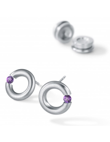 Diamant Earrings  Round Steel