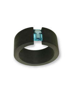Anillo carbón Topacio tensión 2