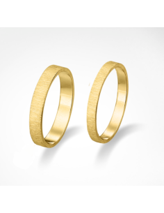 Rectangle wedding rings