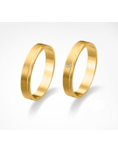 Line wedding rings