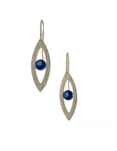 Silver oval Earrings
