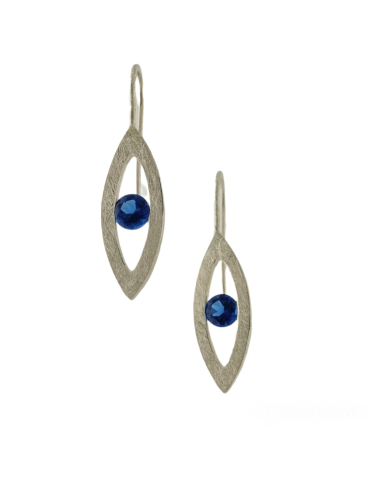 Silver oval Earrings