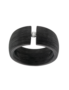 Anillo carbón Diamante Tensión 2