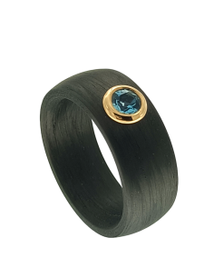 Anillo carbón Topacio Swiss 2