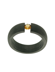 Carbon ring tension Gold Citrin 2