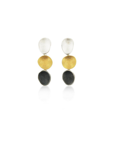 Silver and Gold Earrings