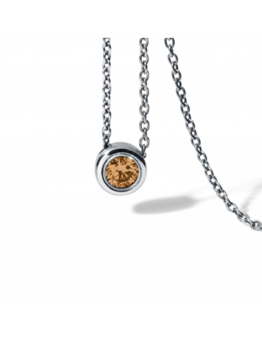 citrin necklace  Round Steel