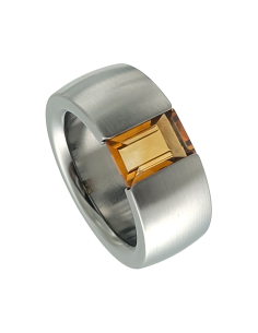 Citrine Ring Baguette 2