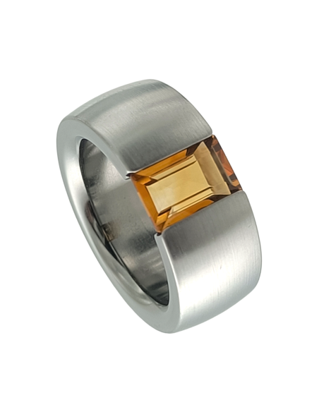 Citrine Ring Baguette