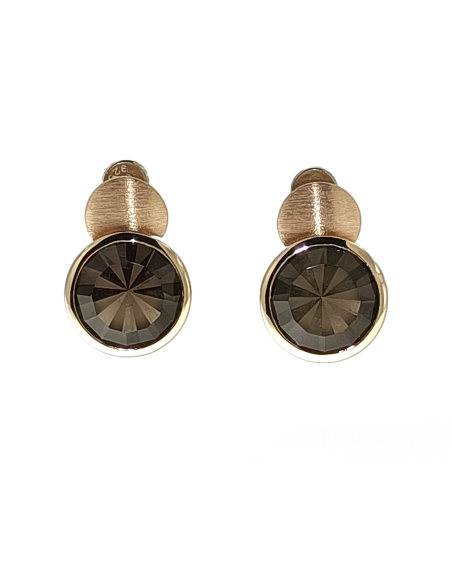 Pendientes Cuarzo fumé