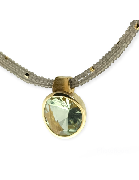 Collar Piedra Luna y Amatista