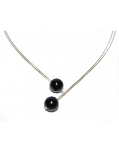 Ball-Ball Onyx Pendant