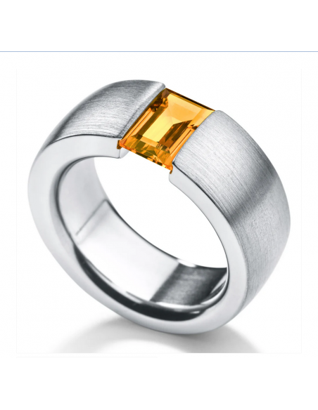 Citrine Ring Baguette