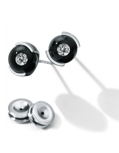 Earrings Diamond in glass