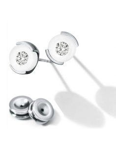 Earrings Diamond in glass