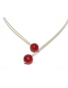 Ball-Ball Red Pendant