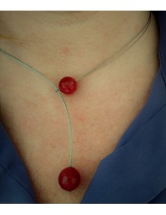 Ball-Ball Red Pendant 2