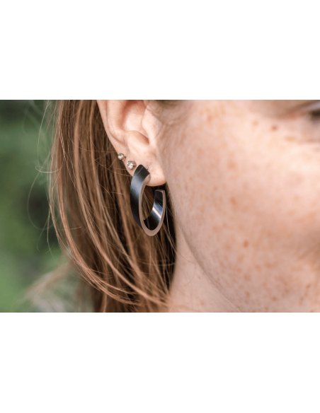 Pendientes Olivia Negro
