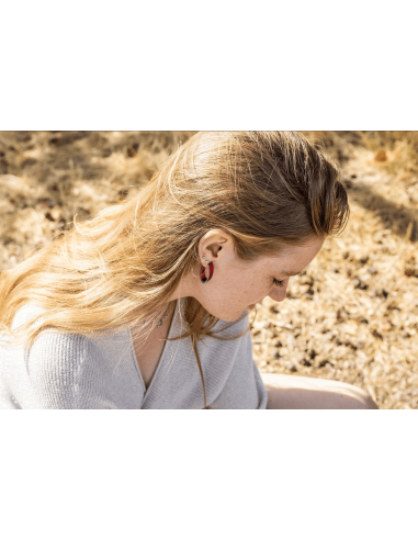 Pendientes Olivia Rojo