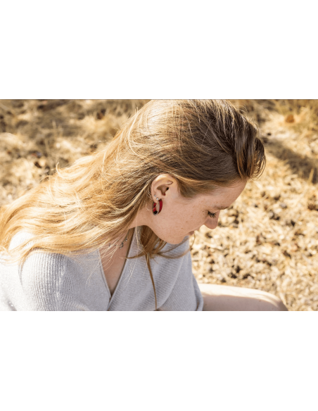 Pendientes Olivia Rojo